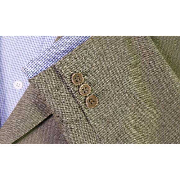 Canali Blazer Green Knit Wool Sportcoat Blazer 44R - Picture 6 of 10